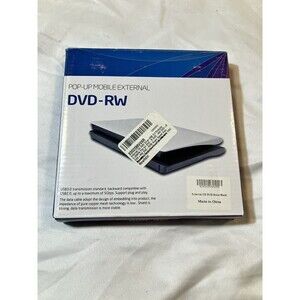 NEW Pop-Up Mobile External DVD-RW 2.0/3.0 USB DVD Drive Electronic Parts Only